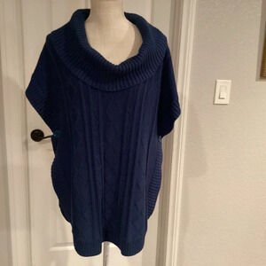 Brian £ em Sweater Shawl, Size L/XL, Color Blue